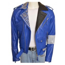 WWE Brian Kendrick Blue Leather Jacket